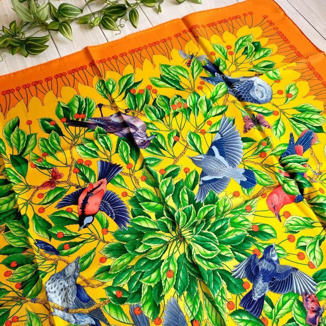 ✨美品✨HERMES エルメス さくらんぼ スカーフ カレ バンダナ-