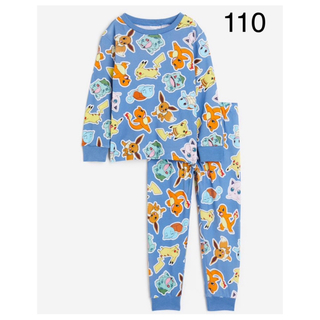エイチアンドエム(H&M)の新品　ポケモン　パジャマ　長袖　110-115(パジャマ)