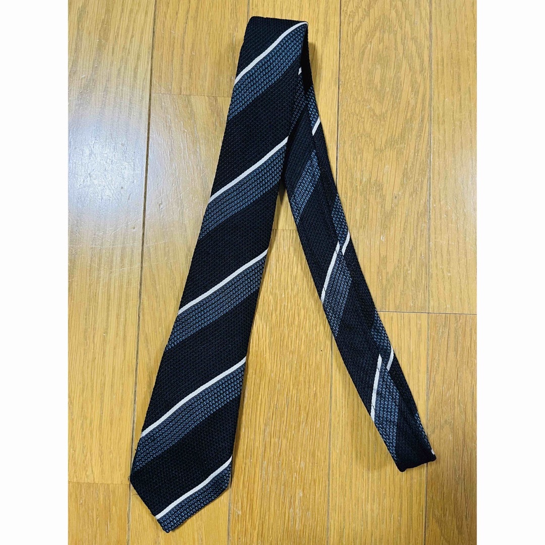 SUITS SELECT ビジネスネクタイ／黒×ブルー メンズのファッション小物(ネクタイ)の商品写真