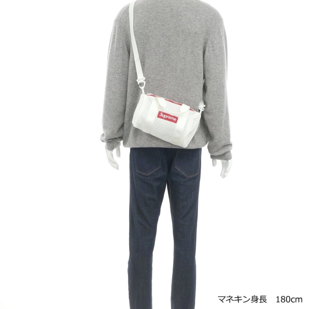 Supreme(シュプリーム)の【中古】シュプリーム Supreme 2023年春夏 Mesh Mini Duffle Bag ポリエステルメッシュ ショルダーバッグ ホワイトxレッド【W24.5xH13.5】【メンズ】 メンズのバッグ(ショルダーバッグ)の商品写真