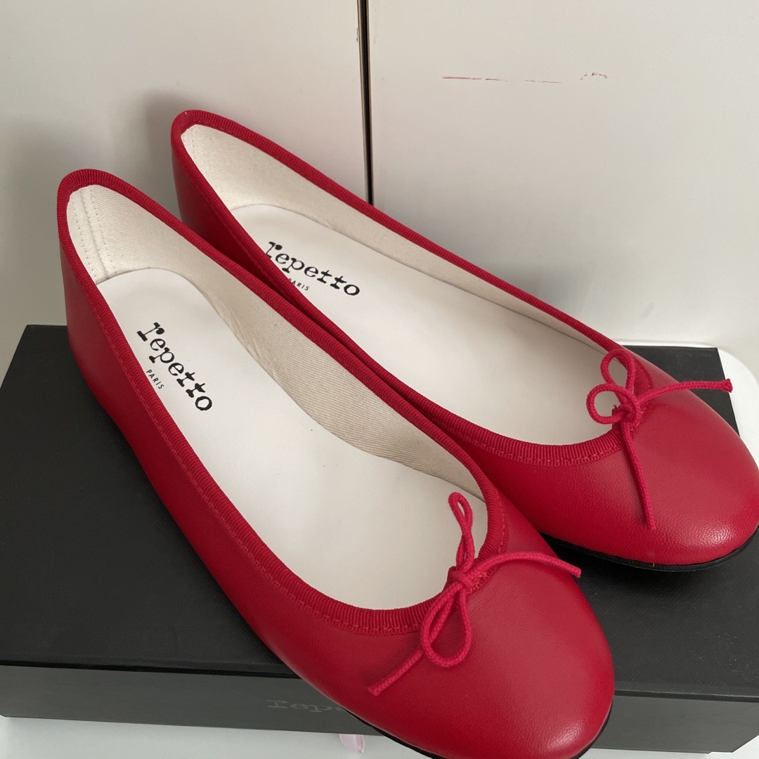 repetto バレエ 赤 39