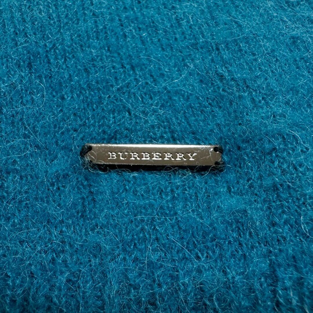 BURBERRY(バーバリー)の【BURBERRY】バーバリー ターコイズブルー アルパカ混 ニット レディースのトップス(ニット/セーター)の商品写真