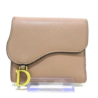 Christian Dior クリスチャンディオール 二つ折り財布 小銭入れ ガマ口 トロッター ジャガードキャンバス レザー 良品  55905