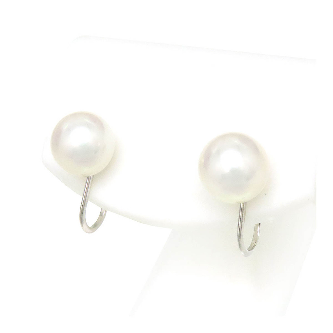 ミキモト アコヤ パール イヤリング K18 (K18WG) レディース MIKIMOTO  【ジュエリー】アクセサリー