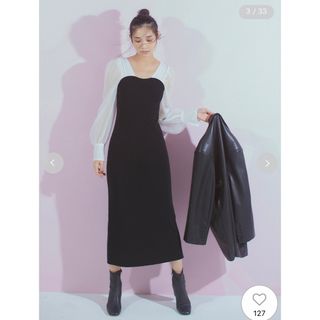 超美品♡FRAY I.D ふんわりオーガンジースカートワンピ