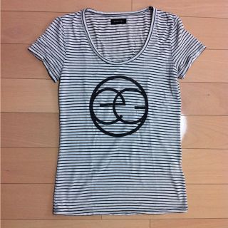 エゴイスト(EGOIST)のEGOISTロゴ入りボーダーＴ(Tシャツ(半袖/袖なし))