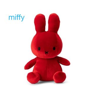 ミッフィー(miffy)の【ミッフィーぬいぐるみベルベット】レッドRed/miffyオランダボントントイズ(ぬいぐるみ)