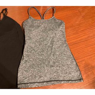 ルルレモン(lululemon)の【値下済】ルルレモン　Yタンク　グレー　美品　ヨガ　ピラティス(ヨガ)