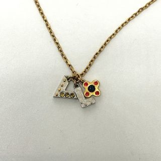 ルイヴィトン(LOUIS VUITTON)のルイヴィトン LOUIS VUITTON パンダンティフ ラブレターズ M67068 アクセサリー ラインストーン チェーン ネックレス メタル ゴールド(ネックレス)