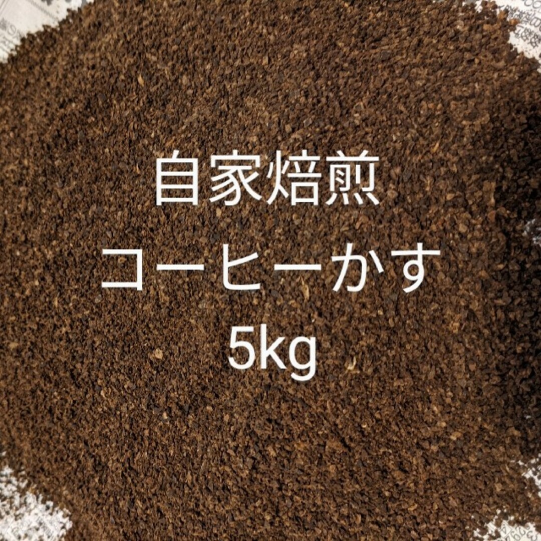 自家焙煎 コーヒーかす 5kg 天日干し 消臭 肥料 除草等々 食品/飲料/酒の飲料(コーヒー)の商品写真