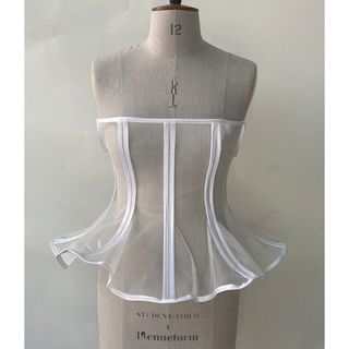 ノワールケイニノミヤ(noir kei ninomiya)の T label チュールコルセット Ivory(ベアトップ/チューブトップ)