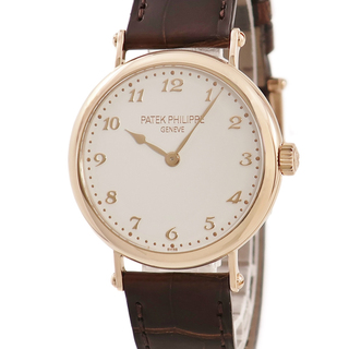 【PATEK PHILIPPE】パテックフィリップ カラトラバ 3484 K18ホワイトゴールド シルバー 手巻き メンズ シルバー文字盤 腕時計