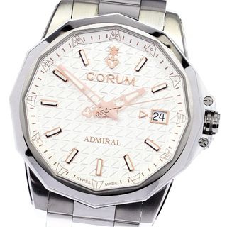 コルム(CORUM)のコルム CORUM 082.202.04/V800 AA25 アドミラル 38 デイト 自動巻き メンズ 極美品 箱・保証書付き_780568(腕時計(アナログ))