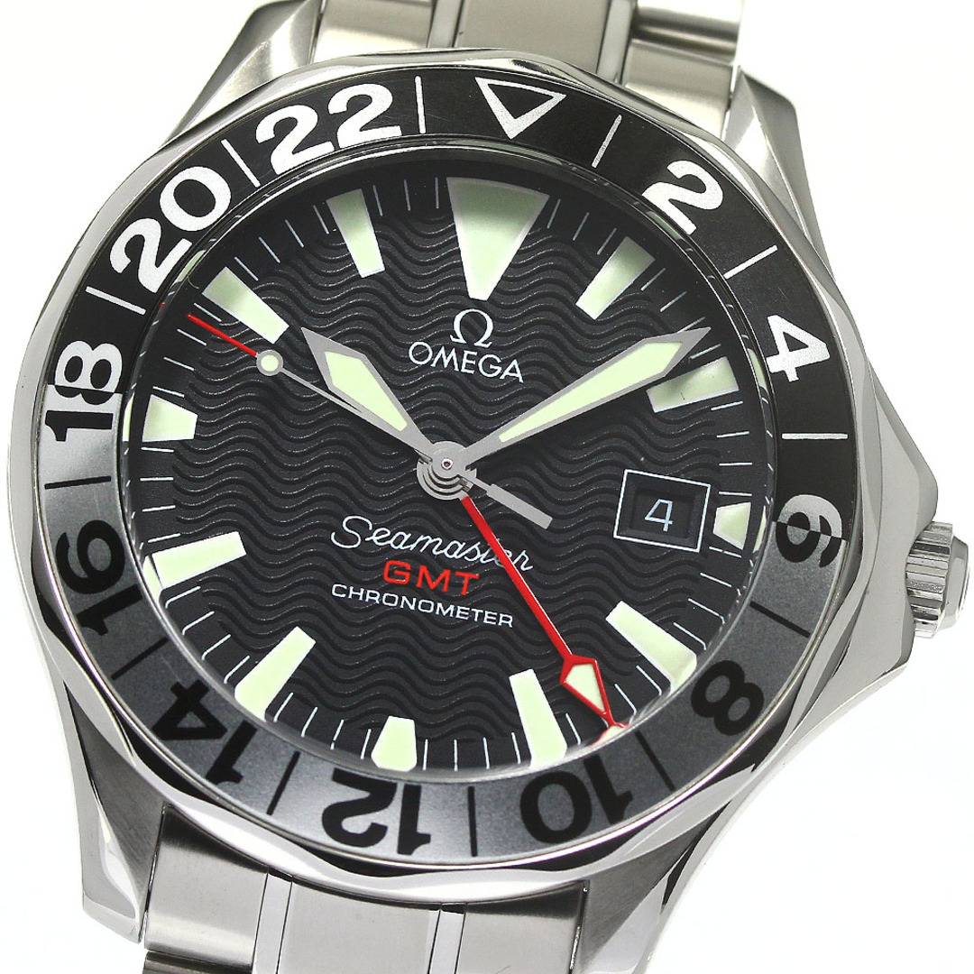 オメガ OMEGA 2534.50 シーマスター300 50周年記念モデル GMT 自動巻き メンズ _776287