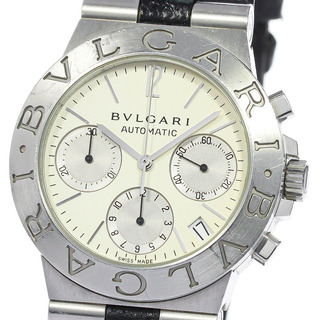 ブルガリ BVLGARI ディアゴノスポーツ LC35G メンズ 腕時計 デイト ホワイト 文字盤 K18YG 自動巻き Diagono Sports VLP 90189771
