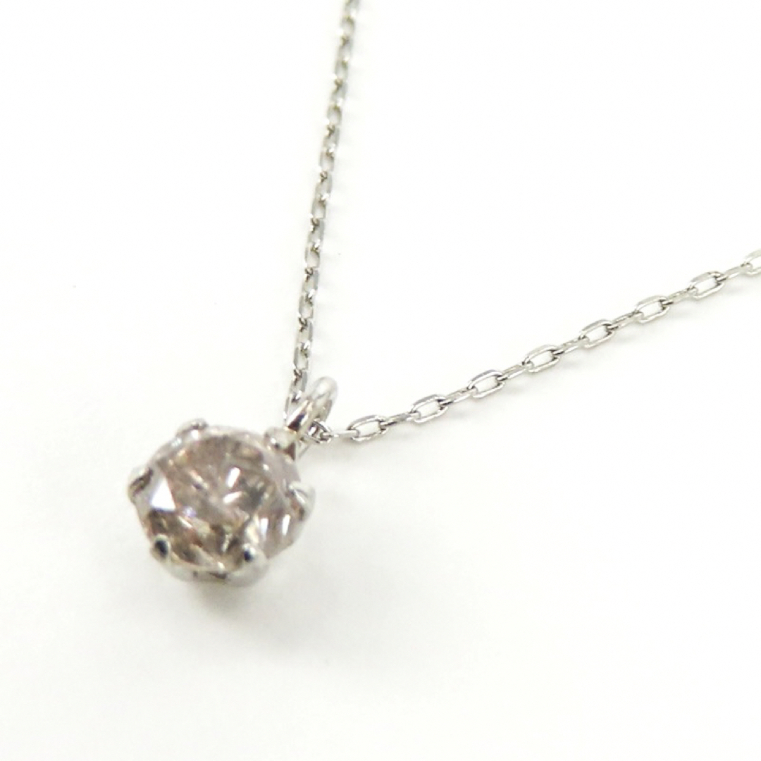 Pt900 天然ダイヤモンド0.25ctネックレス　プラチナネックレス　お買い得 レディースのアクセサリー(ネックレス)の商品写真