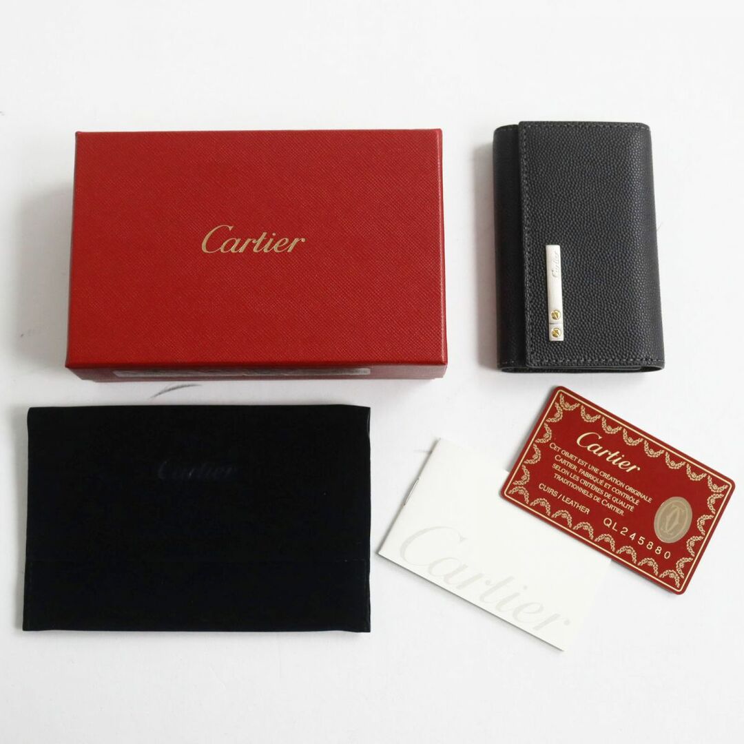 新品未使用 Cartier カルティエ サントス 6連キーケース ブラック 黒-