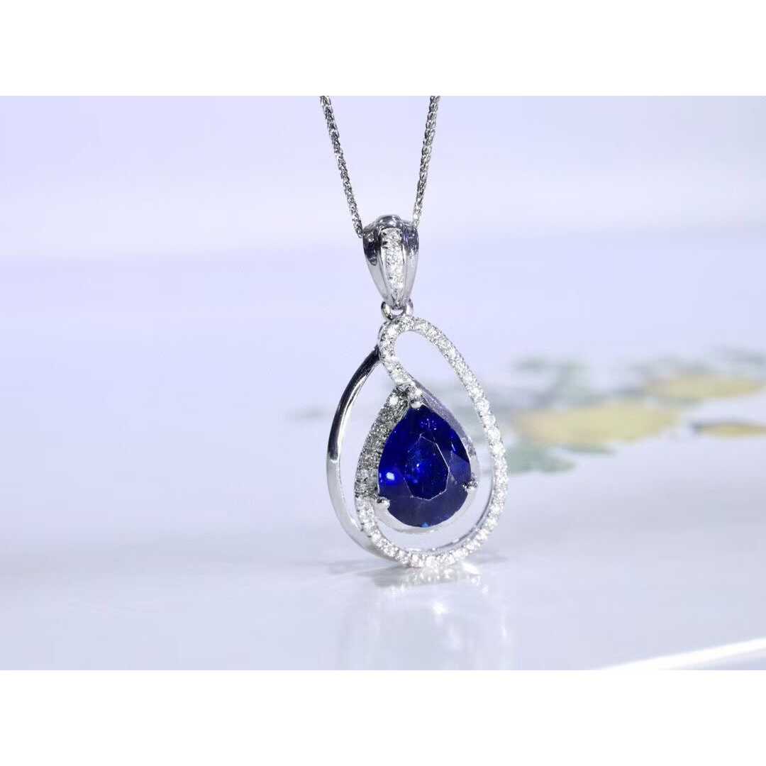 天然 ロイヤルブルーサファイア ダイヤ  ペンダントトップ1.15ct ¥