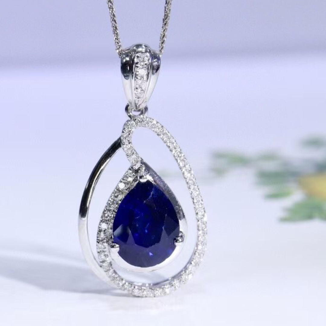 天然 ロイヤルブルーサファイア ダイヤ  ペンダントトップ1.15ct ¥