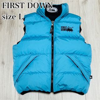 FIRST DOWN - 【美品】肉厚 ファーストダウン リバーシブル ダウン ...