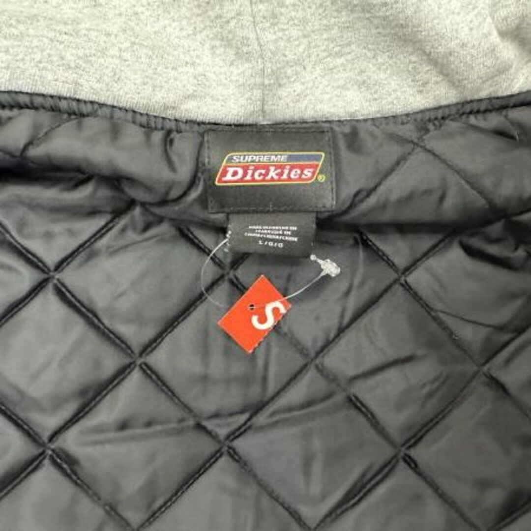 シュプリーム×ディッキーズ/Supreme×Dickies/Plaid Hooded Zip Up Shirt/コットン×ポリエステル/2023FW/ブラック/黒/#L【SA7519】 3