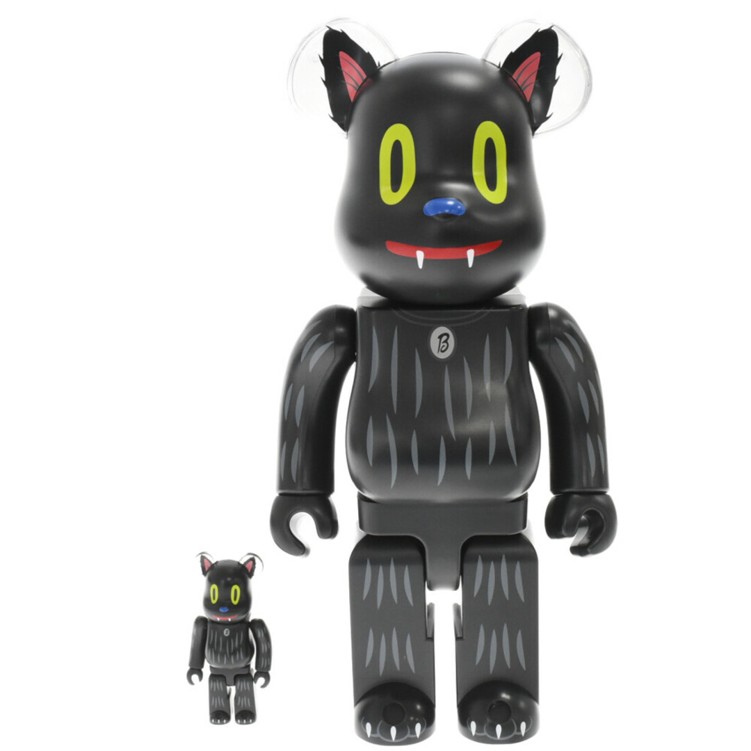 MEDICOM TOY メディコムトイ BE@RBRICK Gary Baseman Blackie the Cat 2G Exclusive ベアブリック ゲーリーベースマン ブラッキーザキャット 400%/100% フィギュア 人形 ブラック