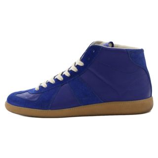 マルタンマルジェラ(Maison Martin Margiela)のMaison Margiela メゾンマルジェラ High Top Replica Sneaker ハイトップレプリカ ハイカットスニーカー レザー ブルー S37WS0397(スニーカー)