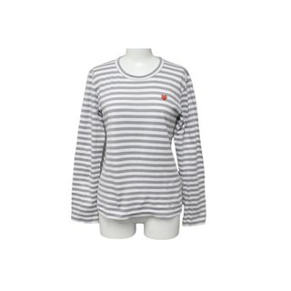 コムデギャルソン(COMME des GARCONS)のPlay Comme des Garçons プレイ コムデギャルソン 長袖Ｔシャツ ロンT ボーダー ストライプ AZ-T217 美品 中古 56217(Tシャツ(長袖/七分))