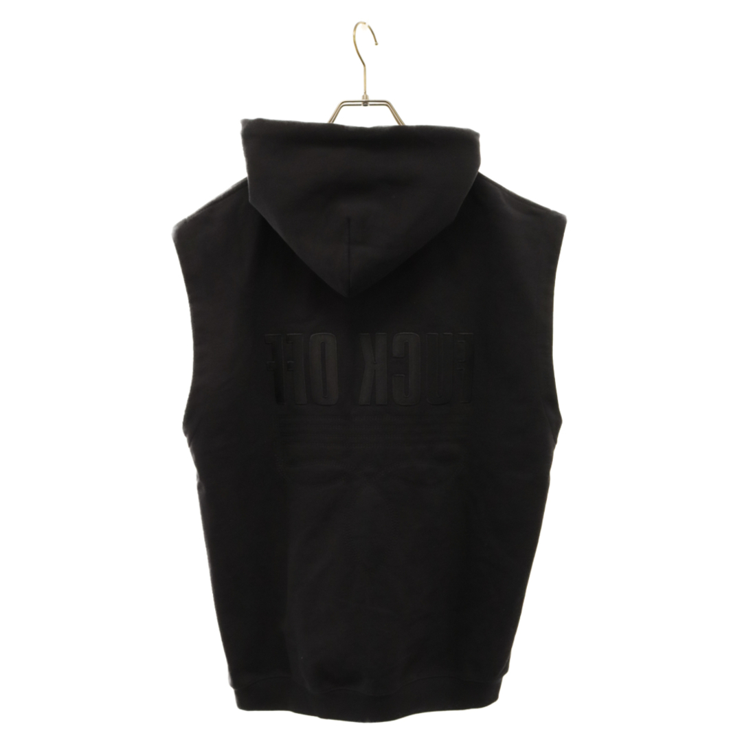 プルオーバーパーカー　DAMAGE SLEEVELESS HOODIE