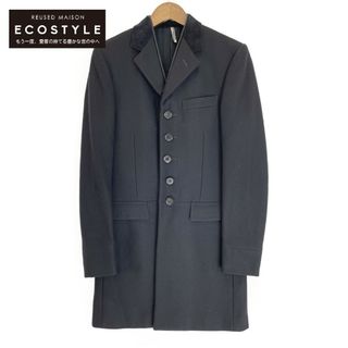 状態使用感は薄く綺麗で清潔です正規品 13aw Dior homme 100%カシミヤ コート 黒×グレー