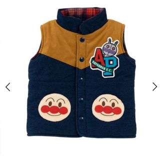 アンパンマンキッズコレクション(ANPANMAN KIDS COLLECTION)の新品 子供服 長袖 中綿ベスト アンパンマンキッズコレクション 110(ジャケット/上着)