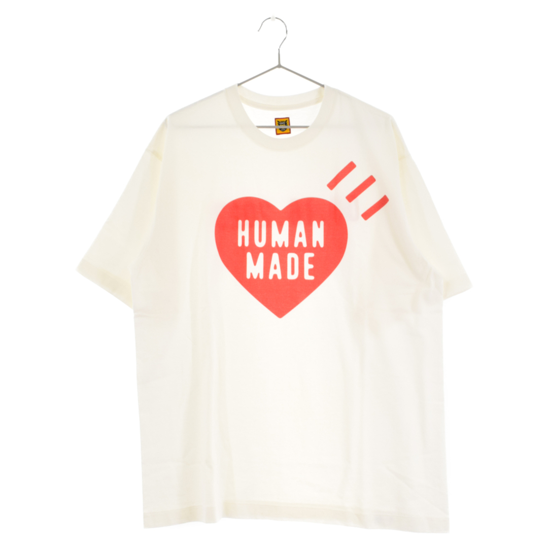 HUMAN MADE ヒューマンメイド DAILY S/S T-Shirt デイリー記念日 半袖Tシャツ カットソー ホワイト/レッド