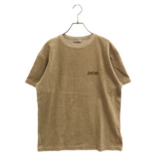 ディオール(Dior)のDIOR ディオール 23SS ロゴプリント パイル地 半袖Tシャツ カットソー ブラウン 393J696G0858(Tシャツ/カットソー(半袖/袖なし))