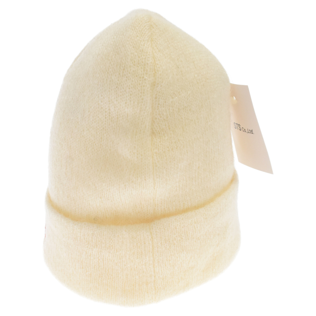 SUPREME シュプリーム 19AW Mohair Beanie スモールボックスロゴ モヘアニットビーニー ホワイト 帽子