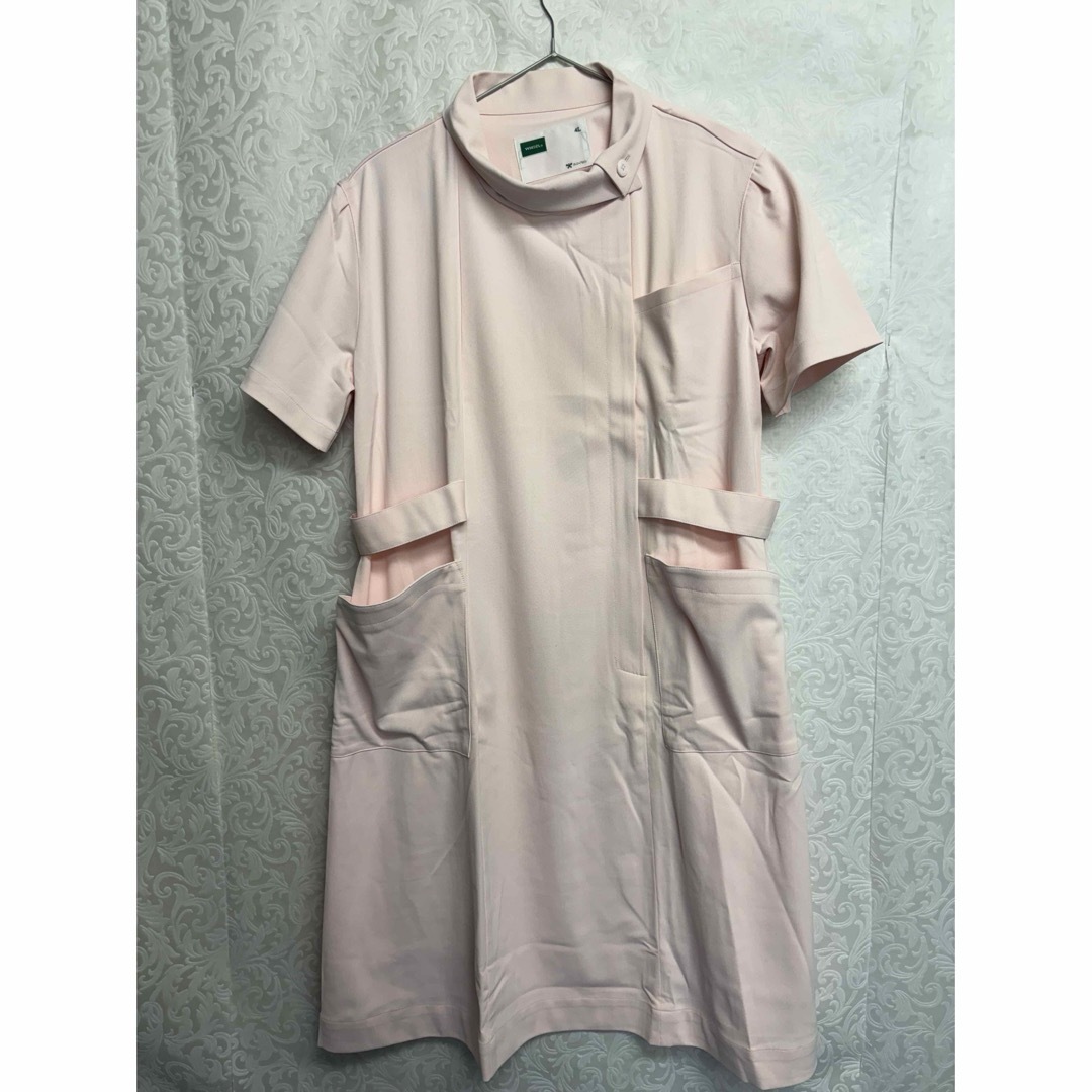 NAGAILEBEN(ナガイレーベン)のホワイセル 白衣 ワンピース ピンク 4L 大きいサイズ レディースのワンピース(ひざ丈ワンピース)の商品写真