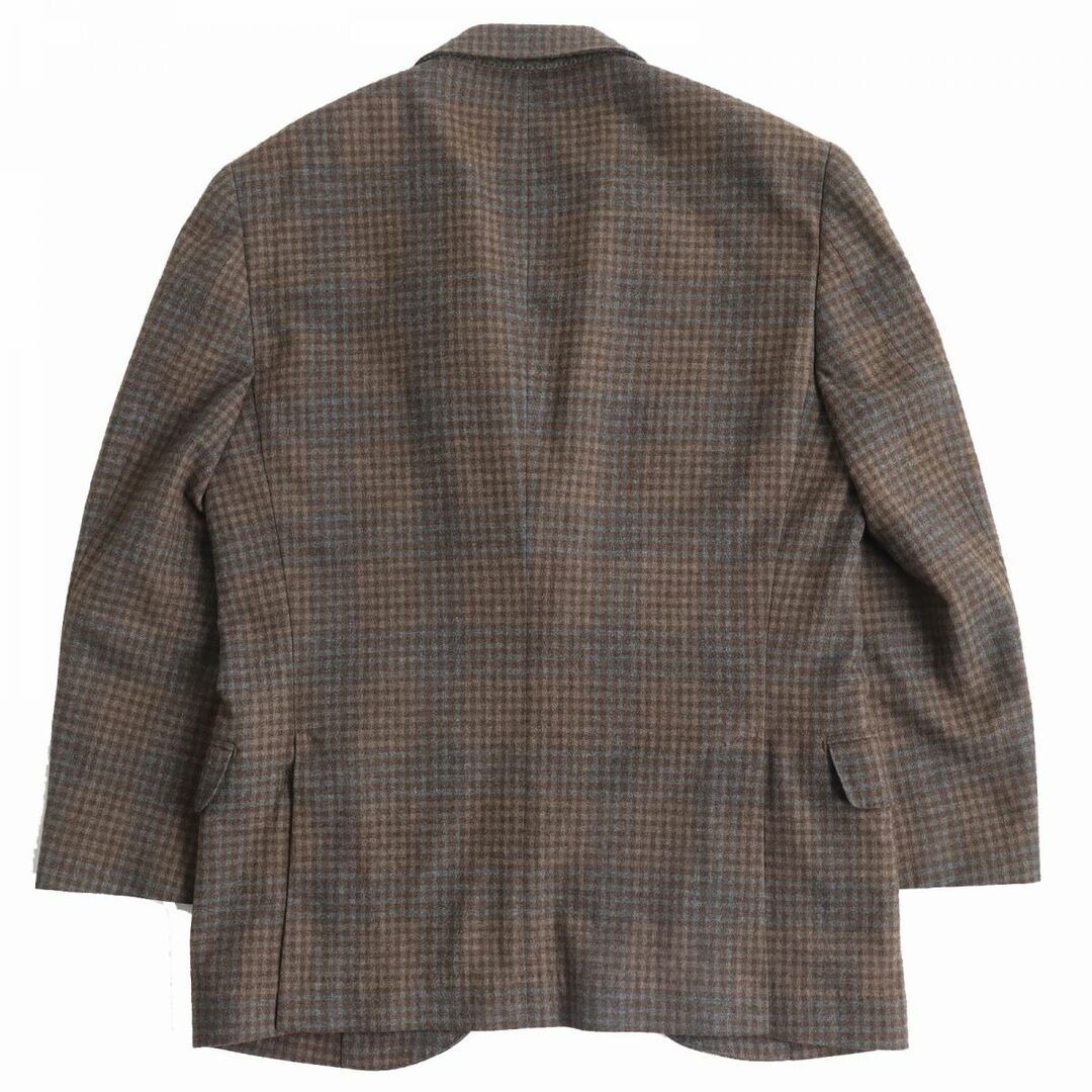 ブルネロクチネリ BRUNELLO CUCINELLI ジャケット テーラードジャケット シングル 背抜き グレンチェック アウター メンズ S相当 グレー