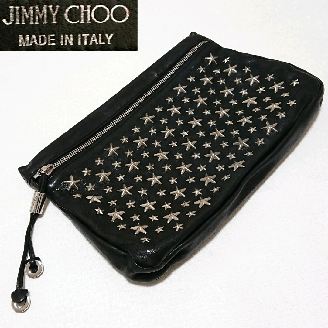 JIMMY CHOO - 【美品】ジミーチュウ スター スタッズ ラムレザー