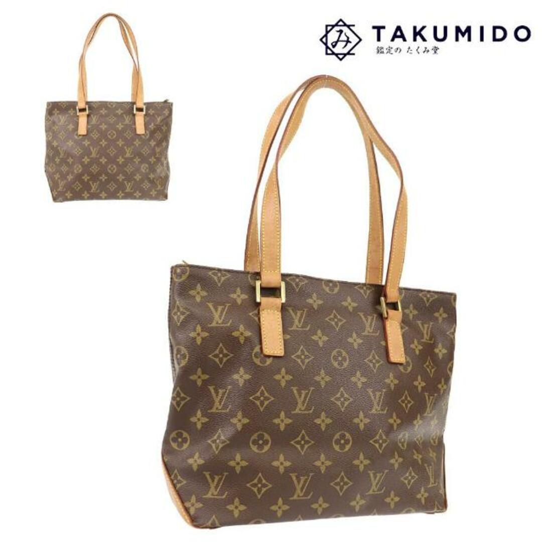 ルイヴィトン トートバッグ カバ ピアノ M51148 モノグラム ライン ブラウン LOUIS VUITTON  | シンプル バック 鞄 ブランド ビトン ショルダーバッグ 茶 ユニセックス 革 Bランク