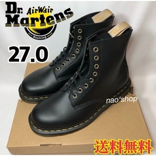 ドクターマーチン(Dr.Martens)の【新品】ドクターマーチン 8ホール 1460 ブーツ ブラック 27.0(ブーツ)