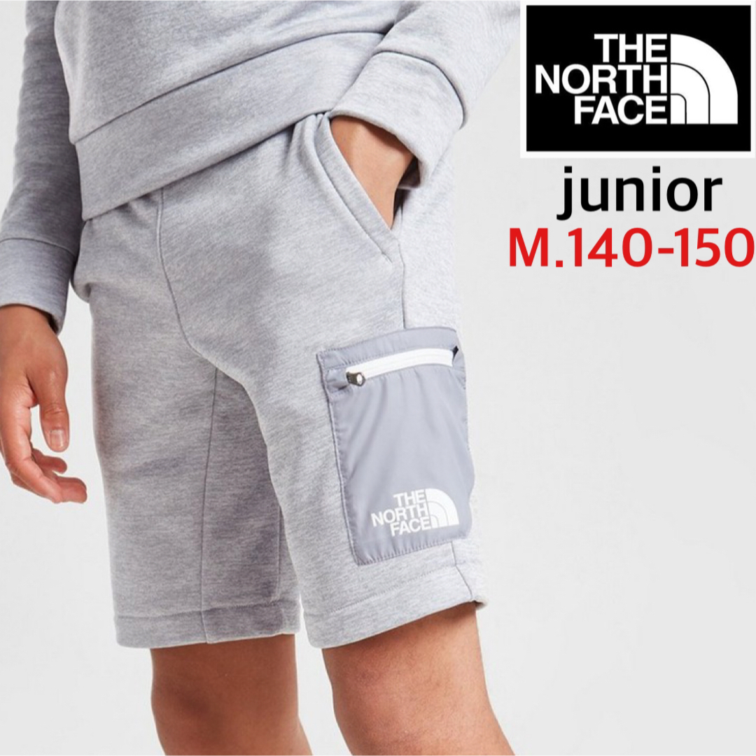 TNFジュニアM【海外限定】TNF ショートパンツ ジュニア  グレー　140-150