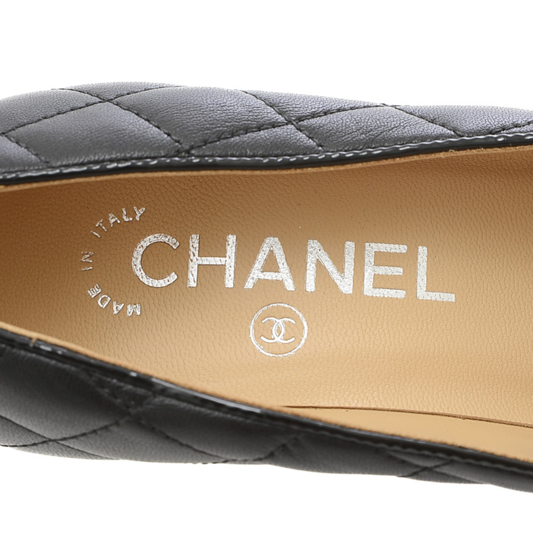 CHANEL - シャネル パンプス レザー/スエード ブラック 36.5サイズ