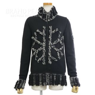 シャネル(CHANEL)のシャネル ニットカーディガン ウール/カシミヤ ブラック P41916 34サイ(カーディガン)