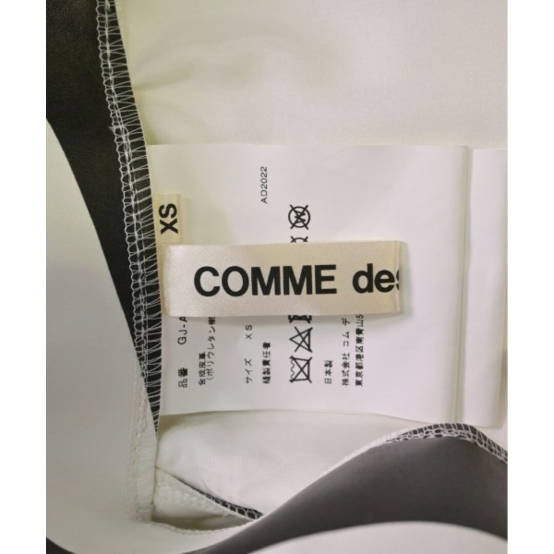 COMME des GARCONS(コムデギャルソン)のCOMME des GARCONS ワンピース XS 白x黒(総柄) 【古着】【中古】 レディースのワンピース(ひざ丈ワンピース)の商品写真