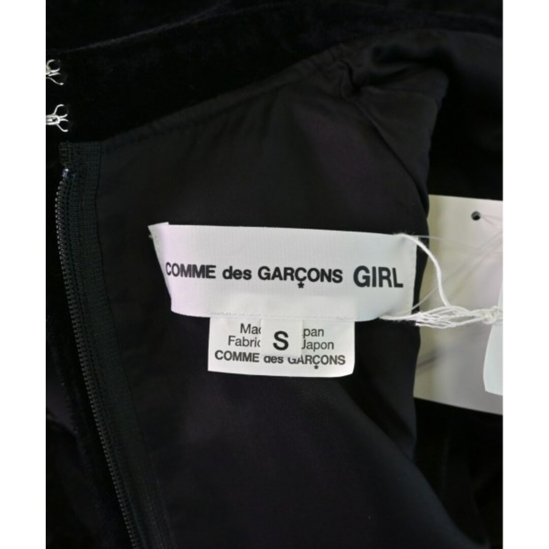 COMME des GARCONS GIRL(コムデギャルソンガール)のCOMME des GARCONS GIRL ワンピース S 黒 【古着】【中古】 レディースのワンピース(ひざ丈ワンピース)の商品写真