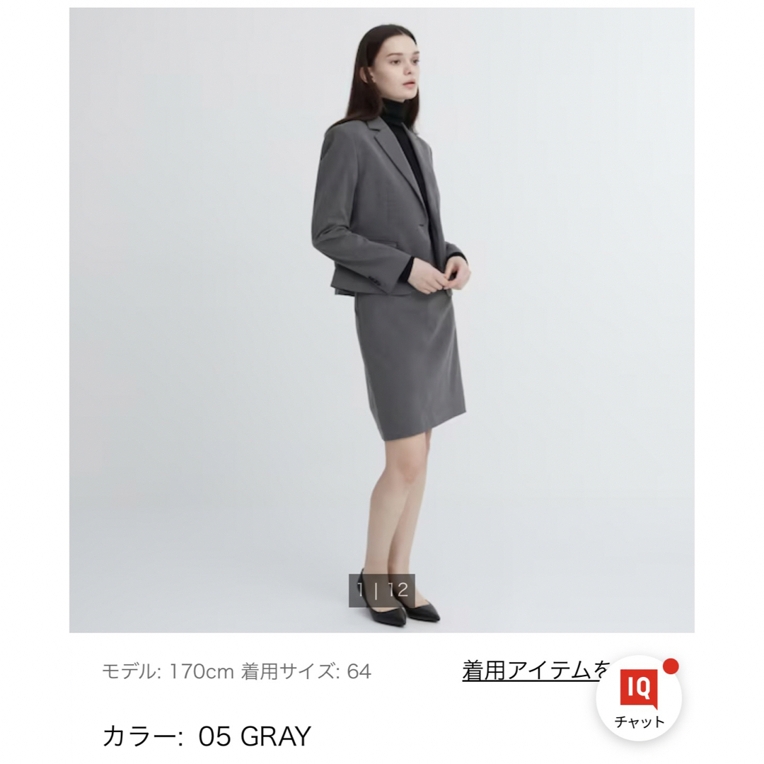 UNIQLO(ユニクロ)のユニクロ　ストレッチタイトスカート（ショート丈・51～53cm） レディースのスカート(ひざ丈スカート)の商品写真