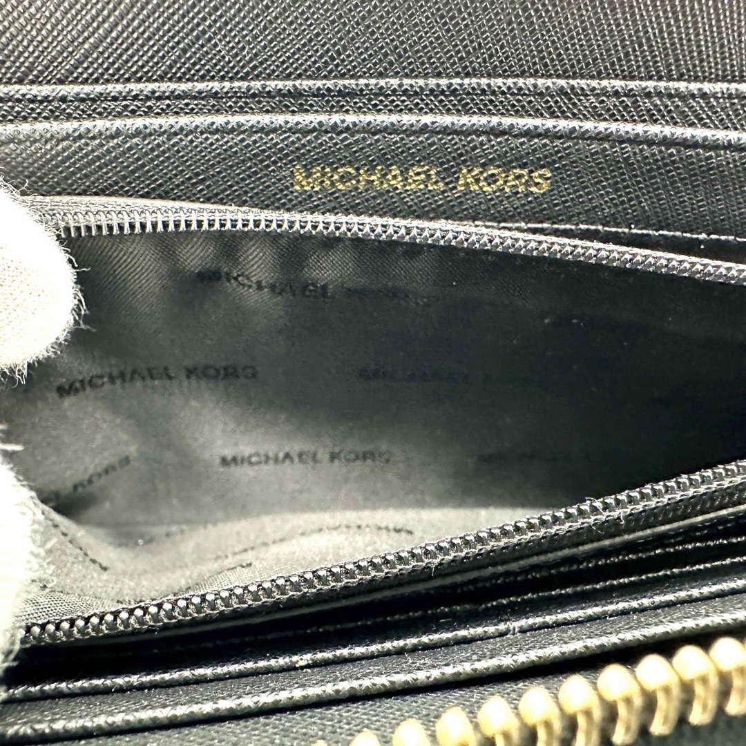 Michael Kors(マイケルコース)のMICHAEL KORS マイケルコース ラウンドファスナー 長財布 ブラック レディースのファッション小物(財布)の商品写真