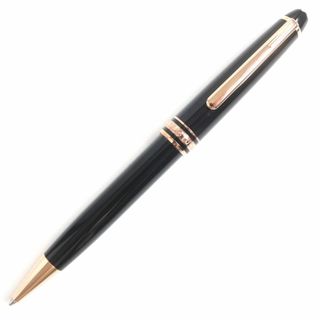 モンブラン(MONTBLANC)の極美品▼MONTBLANC モンブラン マイスターシュテュック クラシック ツイスト式 ボールペン 黒×レッドゴールド ドイツ製 筆記◎ 箱・ケース(ペン/マーカー)