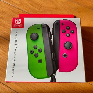 ニンテンドースイッチ(Nintendo Switch)のJoy-Con (L)ネオングリーン/(R)ネオンピンク 純正品(その他)