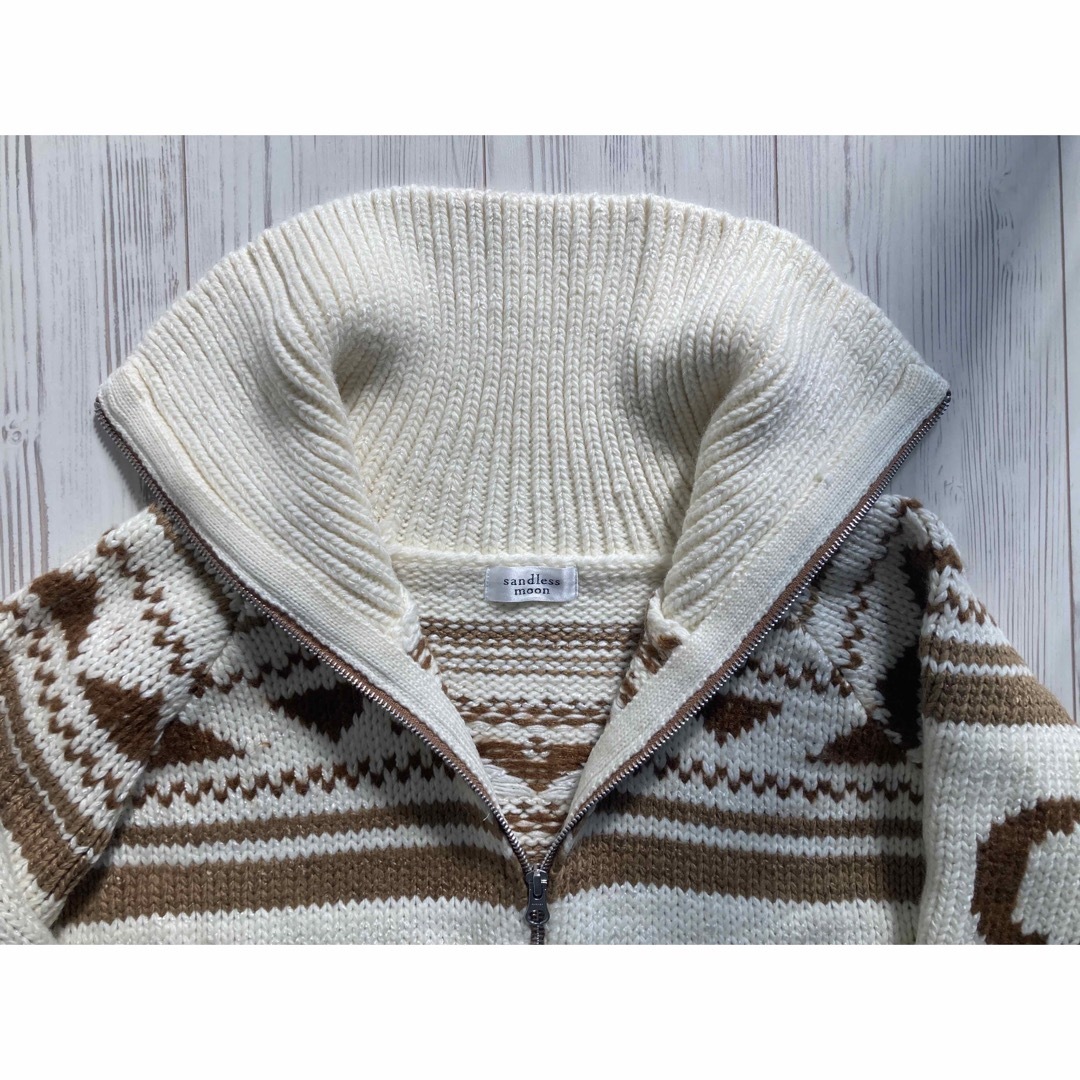 美品⭐︎sandless moon ニットカーディガン-