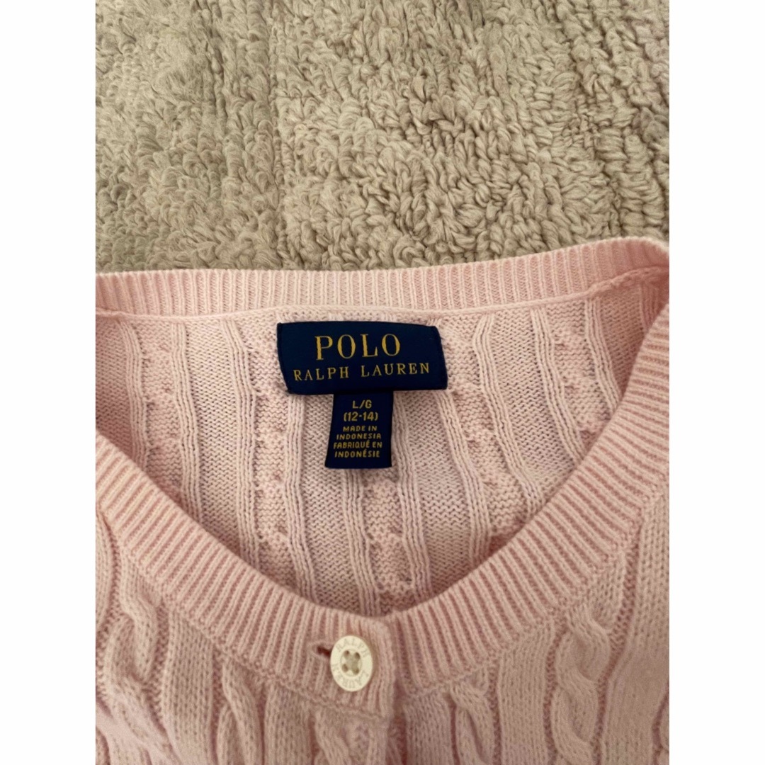 POLO RALPH LAUREN(ポロラルフローレン)のRalph Lauren◾️ニット カーディガン　ベビーピンク　白ポニー レディースのトップス(カーディガン)の商品写真